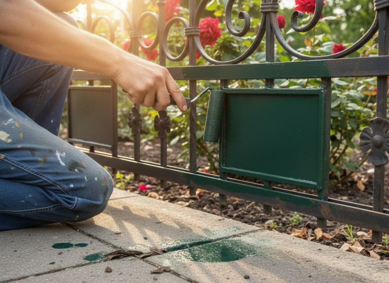 Industrial Fence Painting